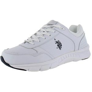 US Polo Assn | Men’s Racer Shoe | White | Size 12